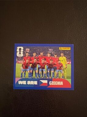 Panini Czechia Team Sticker - Blue, Red, Yellow